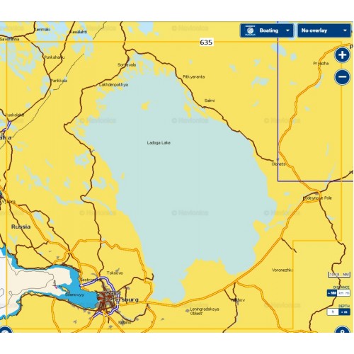 5G635S2 Navionics+ Small Gold,  Ладожское озеро